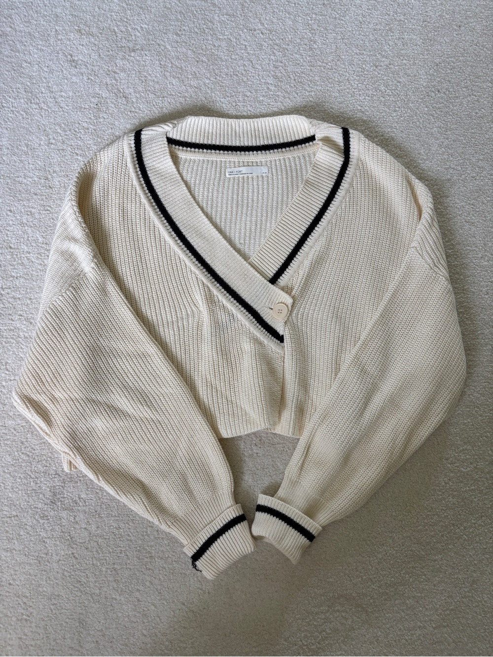 Oak + Fort Cropped Cardigan